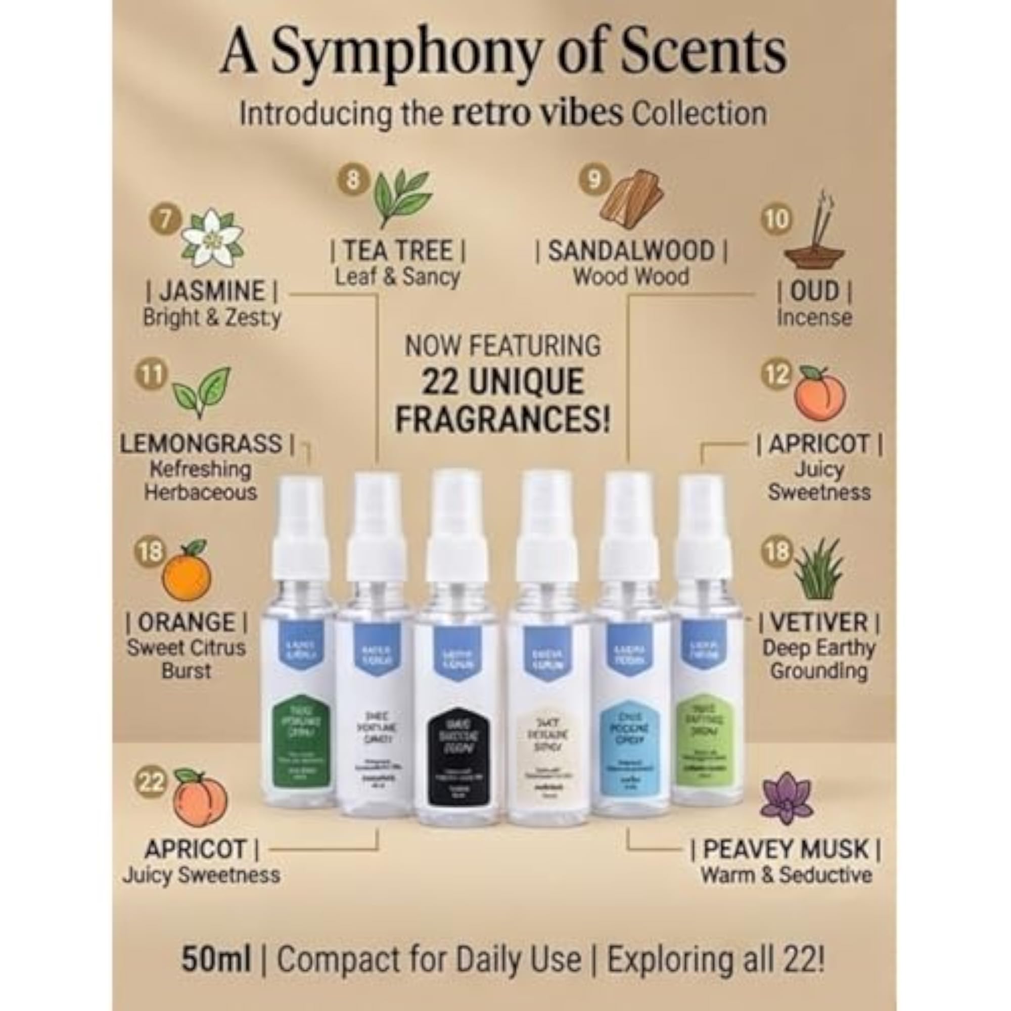 Retro Vibes Shoe Perfume Spray, Long Lasting Odour Control